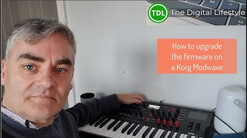 How to upgrade the firmware on a Korg Modwave synth on Windows 10 or Windows 11