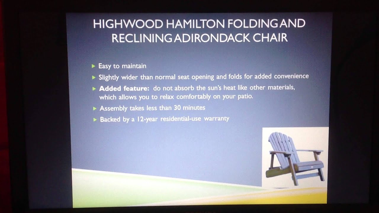 Highwood Hamilton Folding And Reclining Adirondack Chair Review Highwood Hamilton Folding And Reclining Adirondack Chair Review