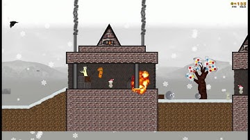 Cheeseman 1.0 Christmas Village reverse 2 times slow motion