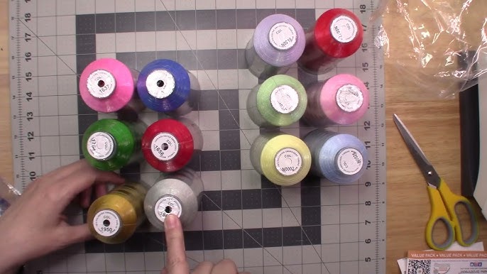 JumblCrafts Embroidery Thread Kit, 40 Large 500M Assorted Spools Polyester  Thread for Sewing