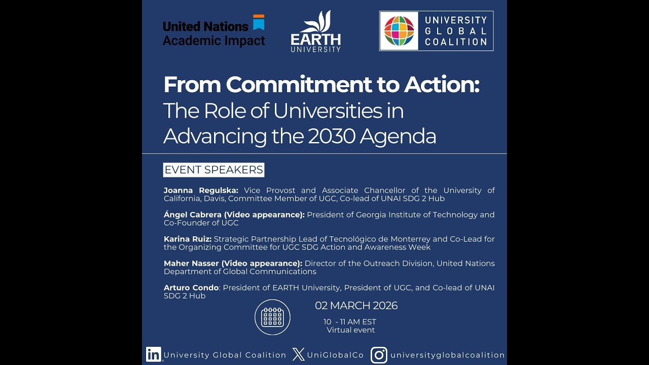 2026 SDG Week: From Commitment to Action: The Role of Universities in ...