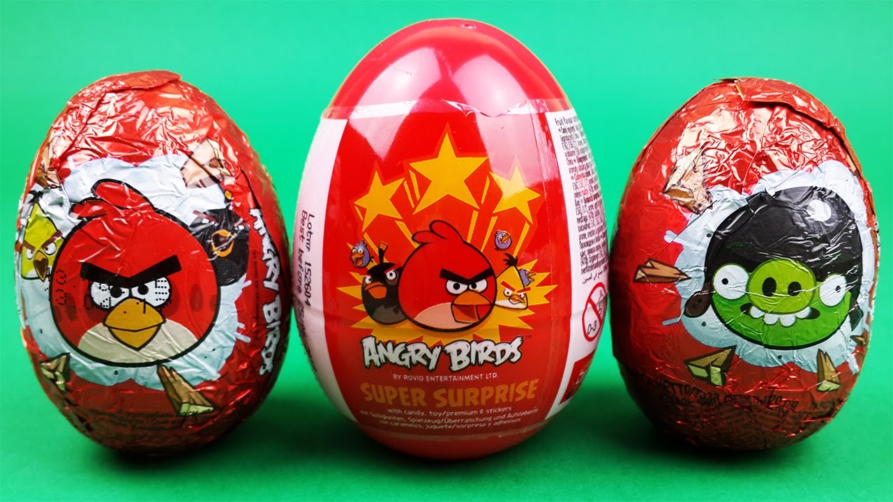 Angry Birds Surprise Eggs Opening Angry Birds Surprise Eggs Toys - Gambaran