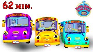 The Wheels On The Bus Go Round And Round Song with Lyrics - Nursery Rhymes for Children in English