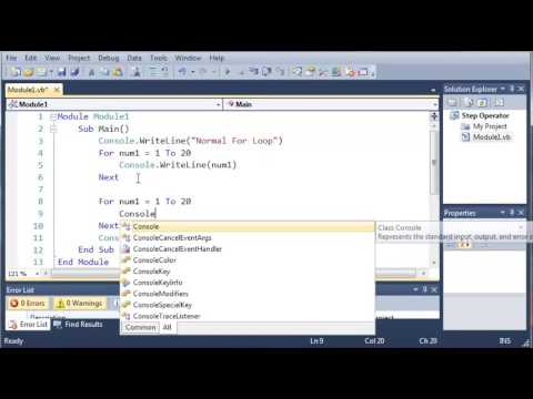 Visual Basic Tutorial   27   Step Operator   YouTube