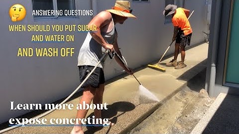 How  to wash off expose aggregate