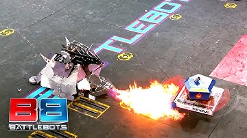 DESTROYING BLADE | ICEWAVE vs. CHOMP | Season 1 | BattleBots