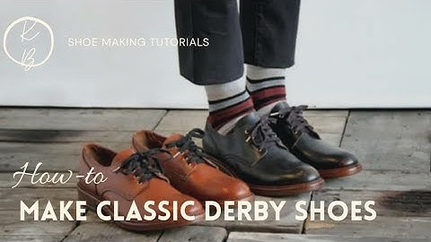 Making a Simple Derby Shoe (Design and Mean Forme)