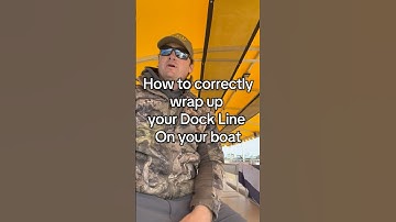 How to correctly wrap up your dock line on your boat