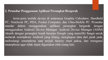 B. Teknologi Pengembangan Aplikasi mobile Part 1
