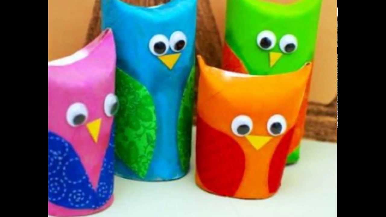 Поделки из рулона туалетной бумаги для детей