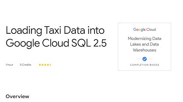 Loading Taxi Data into Google Cloud SQL 2.5 | Qwiklabs | Data Engineer Learning path