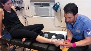 FOOT INJURY FROM CAR ACCIDENT! | Chiropractic Adjustment by Dr. Aaron