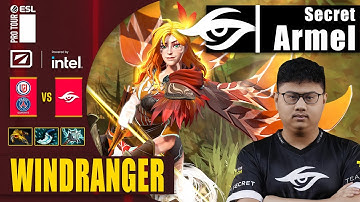 PSG.LGD vs SECRET | ARMEL WINDRANGER 0 DEATH TEAR DOWN LGD | DREAMLEAGUE 2023 S20 Dota 2 Highlights