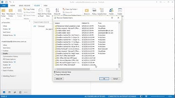How to recover deleted items from Outlook 2016
