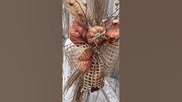 Fall Floral Designs from a Garland | Arrangement, Wreath & Lantern Swag Tutorial