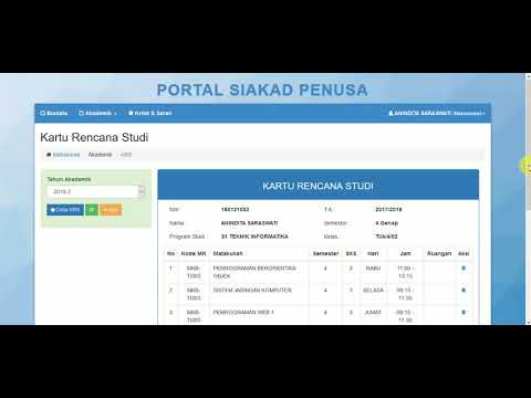 Tutorial Mengisi KRS Ke Sistem Siakad STMIK Pelita Nusantara Medan