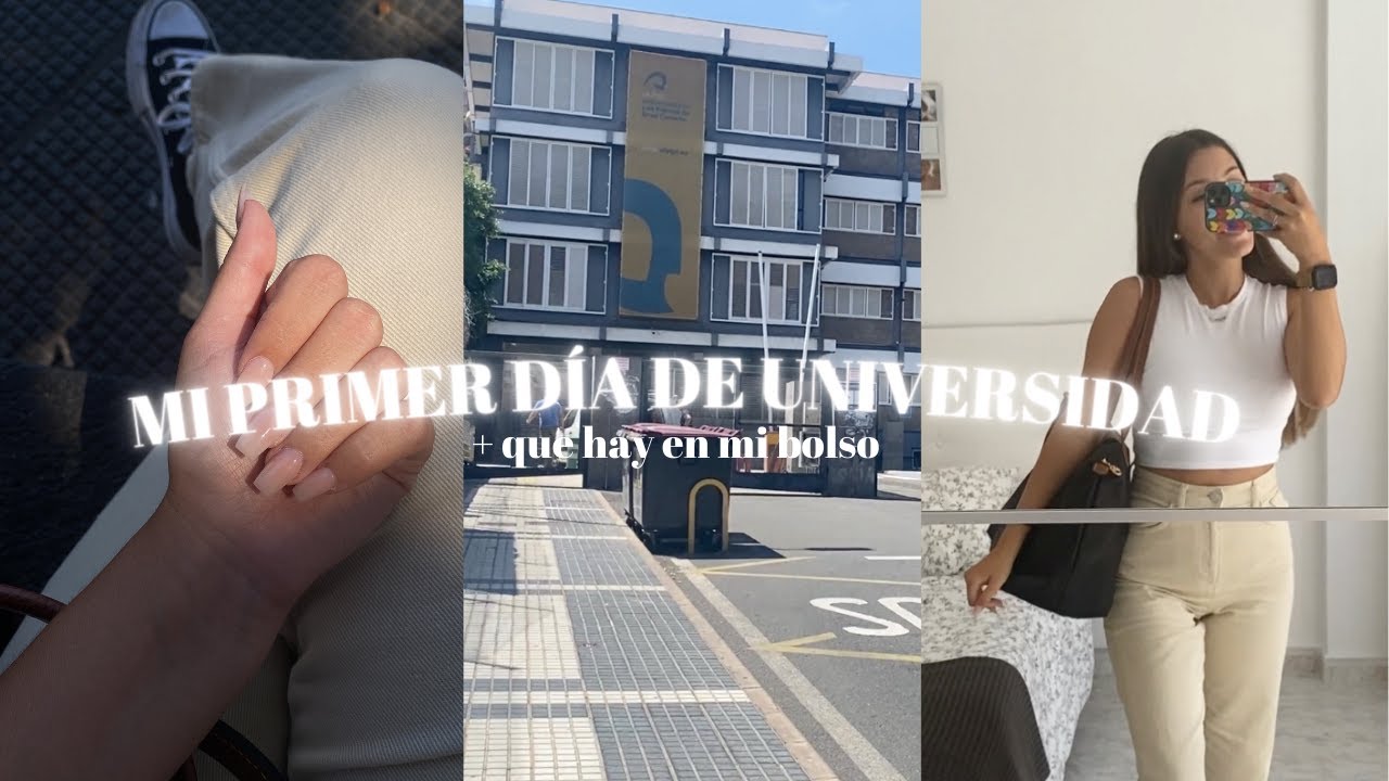 MI PRIMER DIA DE UNI + QUE LLEVO EN EL BOLSO│Carla Macías