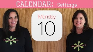 iPhone / iPad Calendar - Settings Resimi