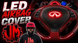 How to install infiniti G37 RGB LED Custom Airbag Cover