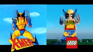 X Men TAS Intro - Original vs In LEGO | Blender 3D Animation| 4K