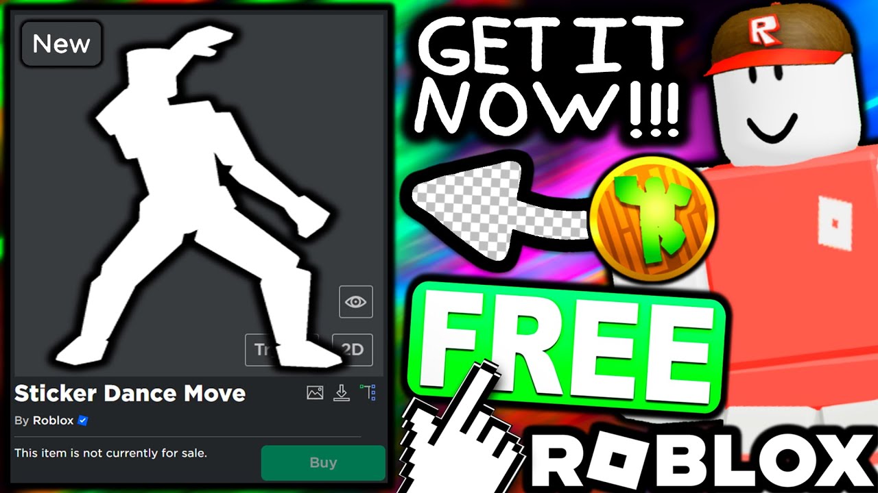 Dance Robux Sticker for iOS & Android
