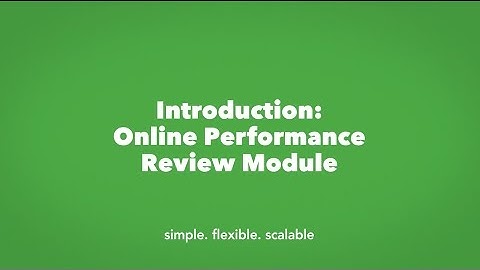 enableHR Online Performance Review (OPR)