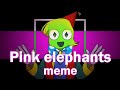 Pink elephant meme | OC  [ Halloween Special ]