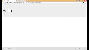 bootstrap training Part 3 - Download and nstall Bootstrap and jQuery (1-65)