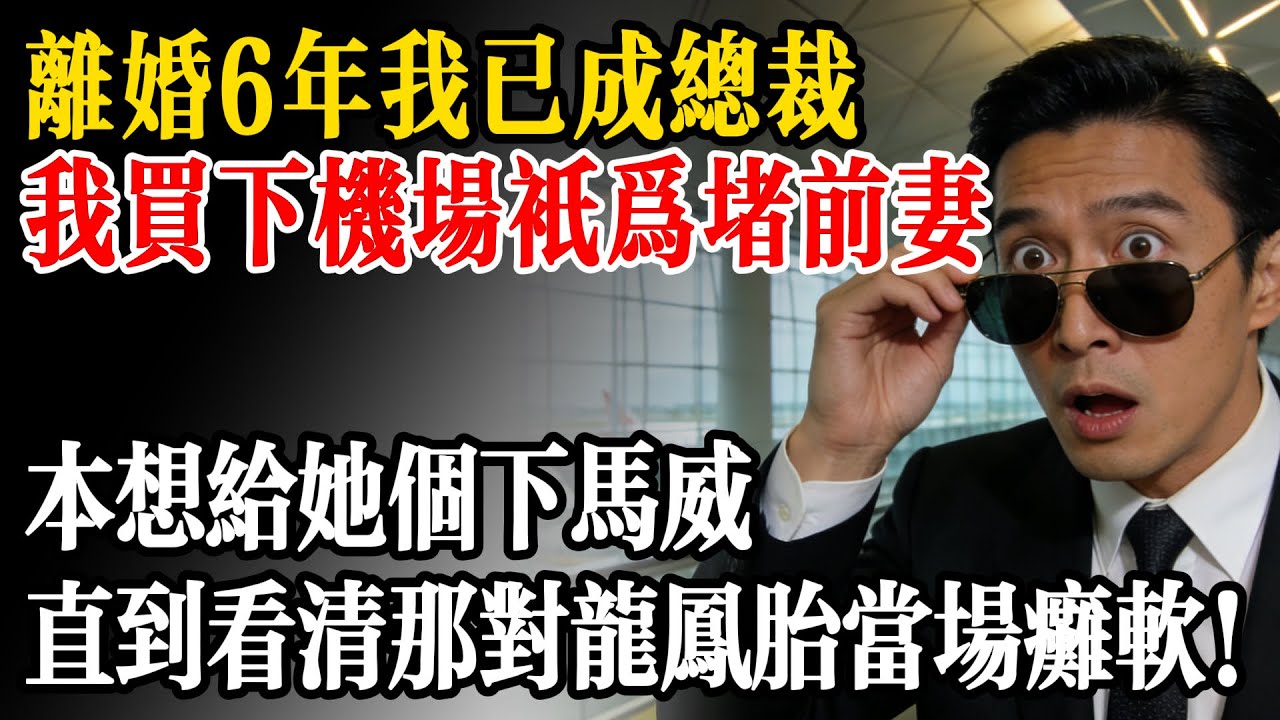 離婚6年我已成總裁，我買下整個機場只為堵前妻，本想給她個下馬威，直到看清那對龍鳳胎當場癱軟！