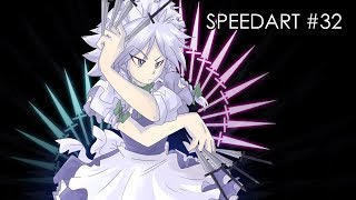 SPEEDART #32 - SAKUYA IZAYOI - TOUHOU PROJECT [Jakeiartwork]