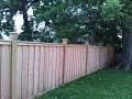 Cedar Fence Build 1