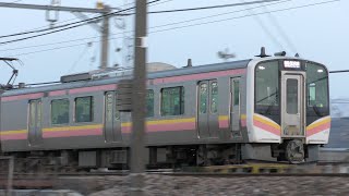E129系B26編成【4K】信越本線上り快速直江津行き3374M