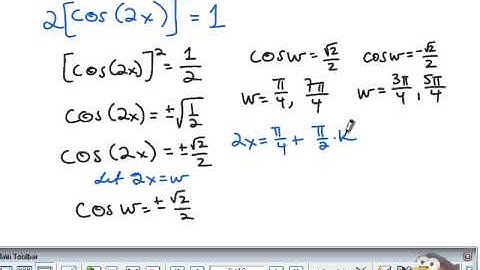 Solving Trigonometric Equations Part 4