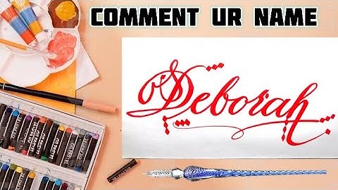 Deborah Name Signature Calligraphy Status | How to Draw, Cursive Calligraphy with Cut Marker