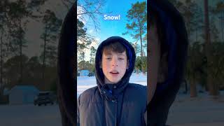 Snow in Valdosta, GA! #snow #winterstormenzo