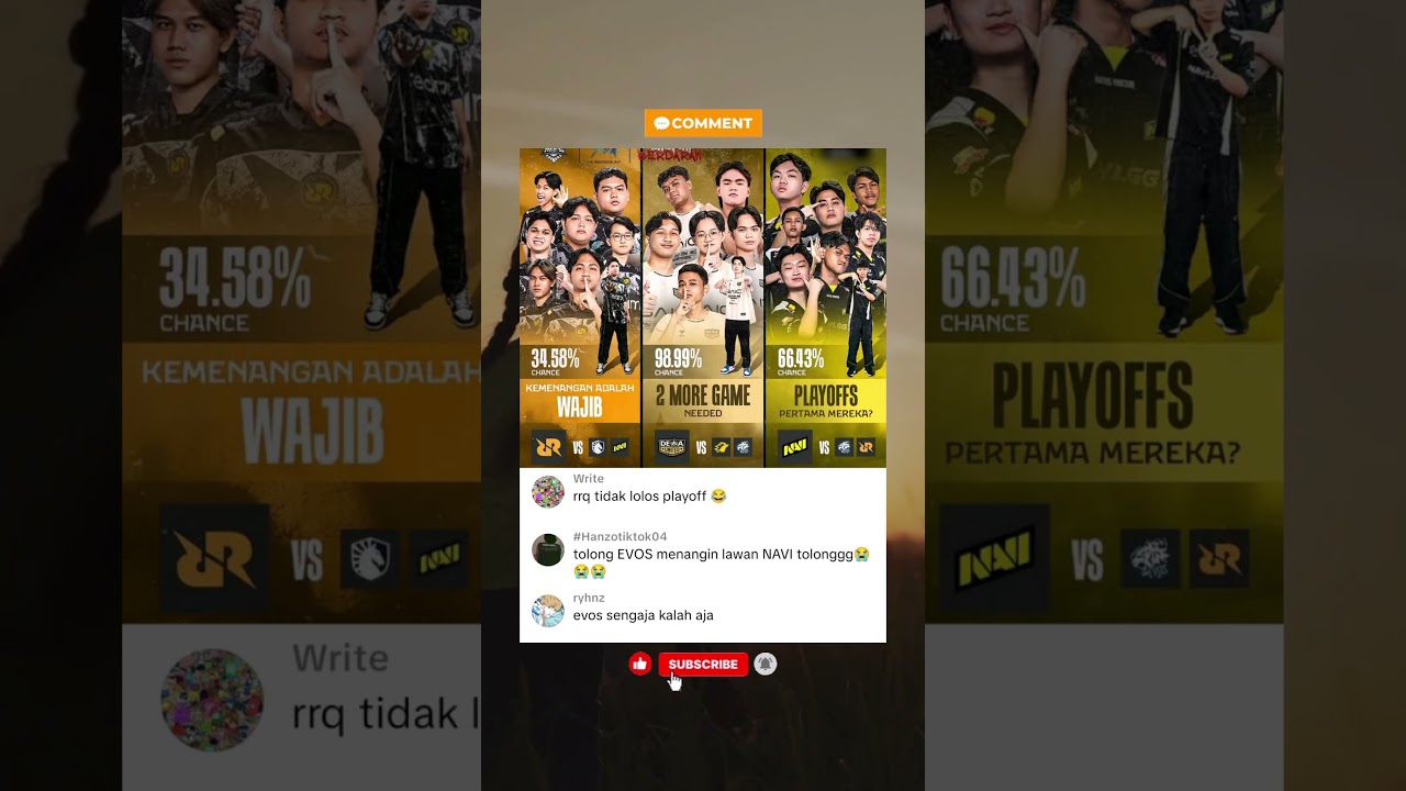 RRQ CUMA PUNYA PELUANG 34,58% KE BABAK PLAYOFF! MPL ID S16!