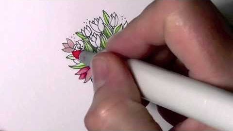 Lockhart Spring Tulips with Copic Markers: Part 1 of 2