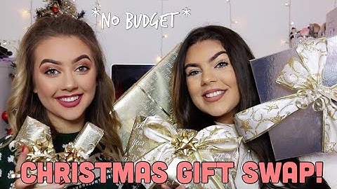 HUGE CHRISTMAS GIFT SWAP WITH MY SISTER! *no budget*