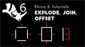 Rhino 6 3D Modeling 1.05  Explode, Join, Offset