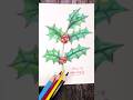 Dibujar hojas de Navidad con sólo 4 colores #cmyk  #fancylooks  #dibujo  #coloreo