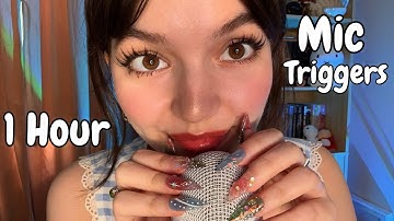 ASMR | 1 Hour Fast Mic Triggers (Mic Scratching, Swirling, Brushing, Rare Mic Triggers)