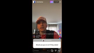 Token talks about him and XXL (Instagram live Q&A)