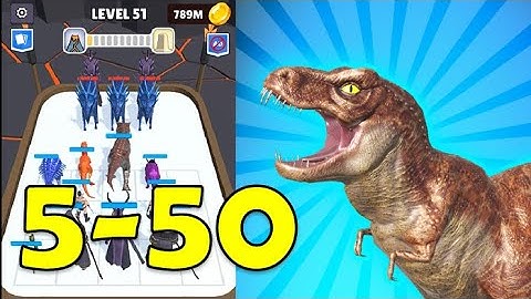 Merge Master - Dinosaur Fusion - Gameplay walkthrough Level 5-50