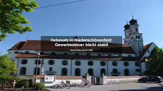 Hebesatz In Niederschönenfeld Gewerbesteuer Bleibt Stabil - Gewerbesteuer News