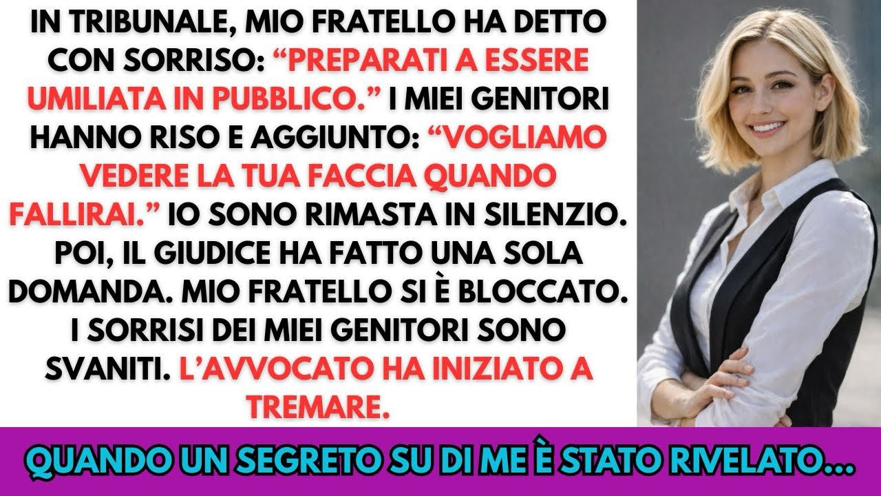 Mio fratello voleva umiliarmi in tribunale… finché il giudice ha fatto una sola domanda