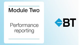 Module Two - Performance reporting