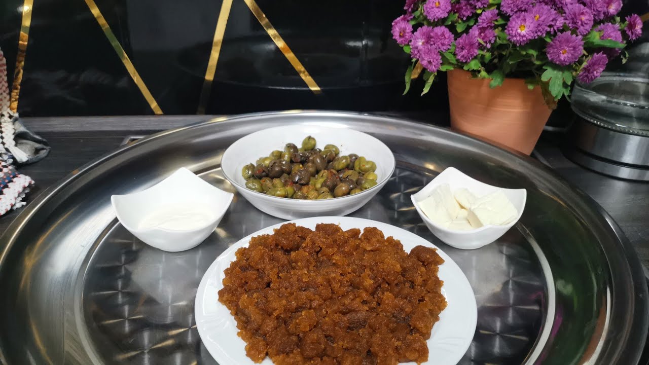 طريقه عصيدة بالدبس العنب اكلة تراثية🍇