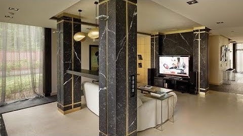 Livingroom column decorating ideas/How to decorate livingroom columns