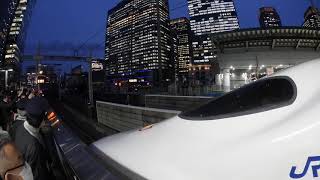 さよなら700系 ～最後の東京駅発車 【JR西日本・B4編成】｛ 広角レンズver ｝