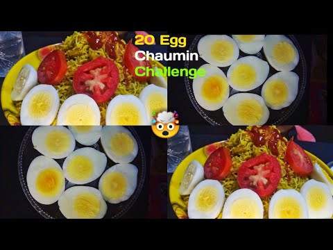 NOODLES EATING | YUMMY FOOD CHOWMEIN CHALLENGE WITH BOILED EGG MUKBANG ASMR INDIAN | FUN AT END